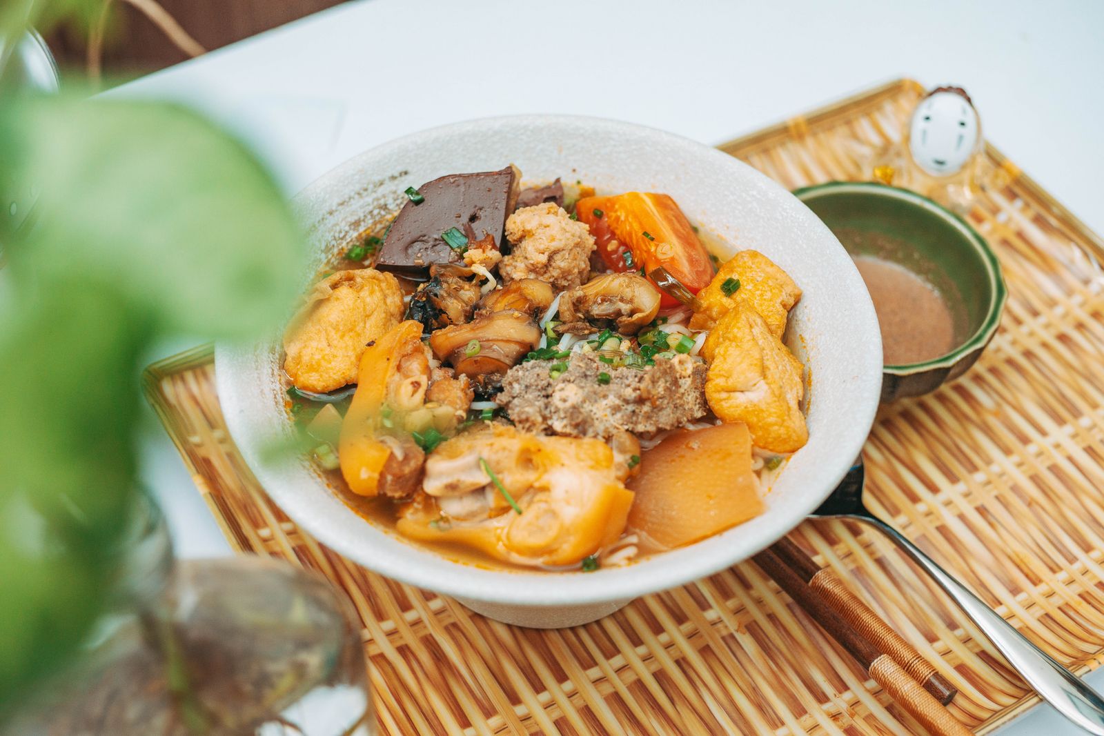A plant-based ramen bowl built on the separate station
